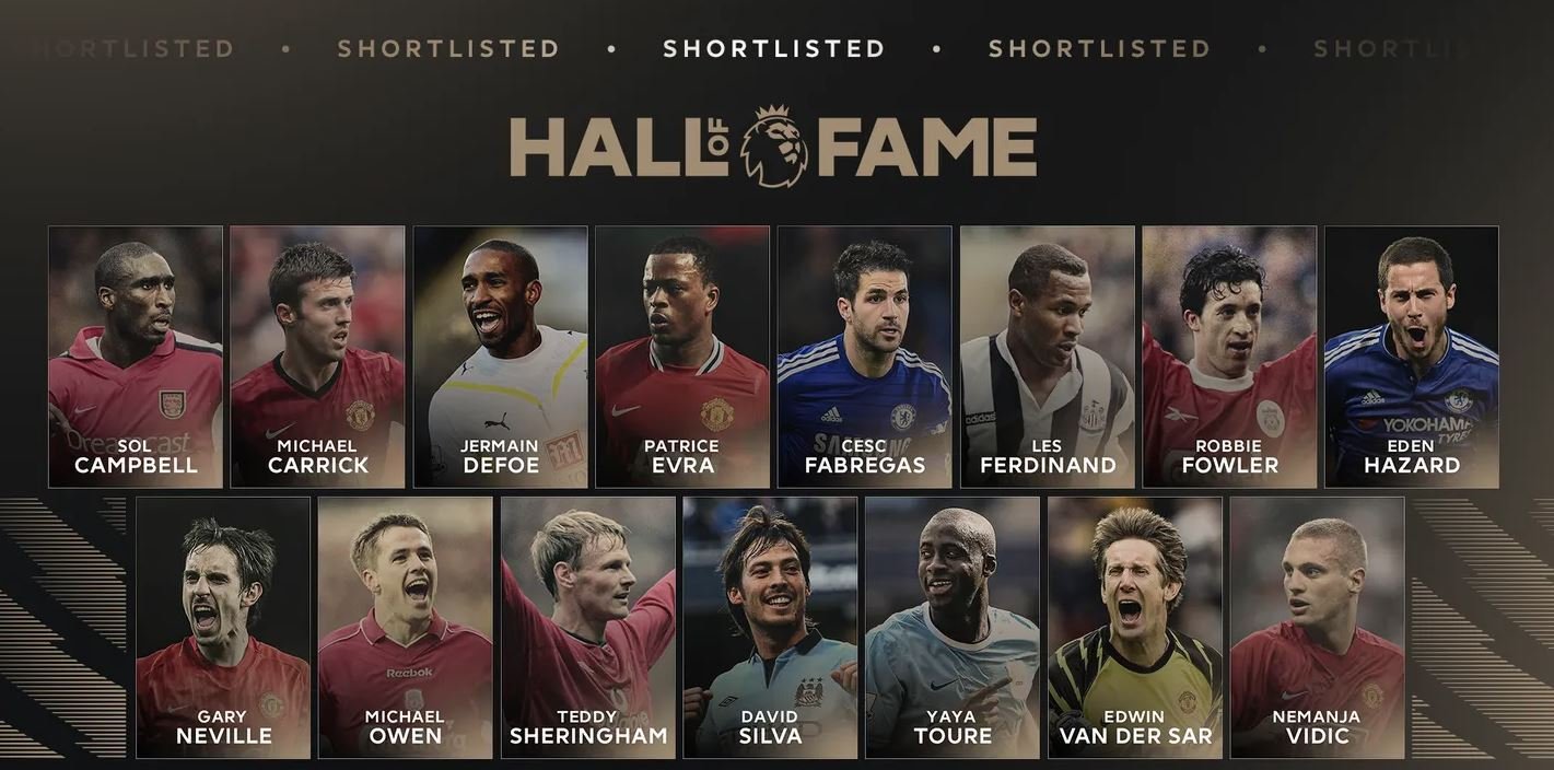 Азар, Кэмпбелл, Фаулер, Гари Невилл и Видич могут быть включены в Зал славы АПЛ.