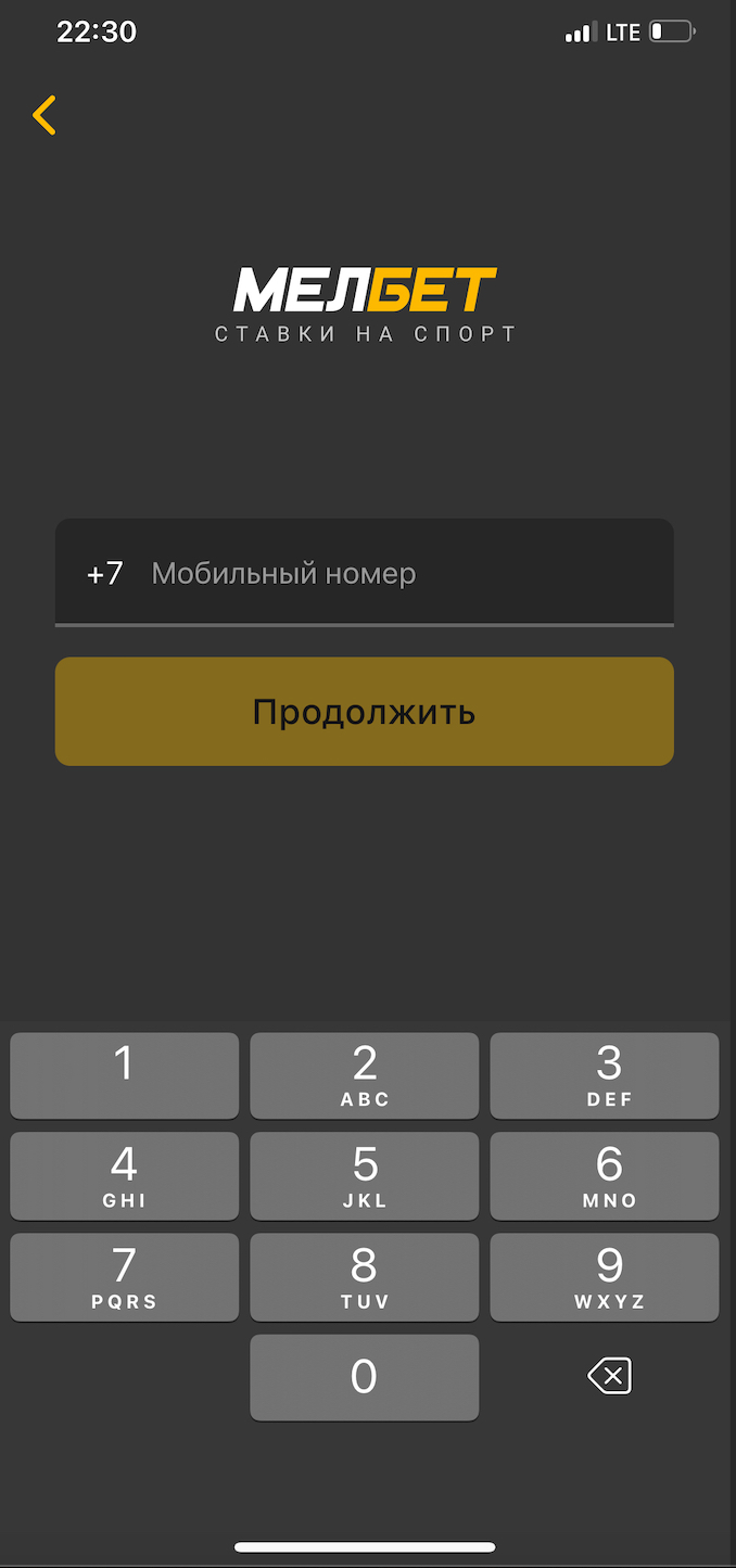 Поле для ввода номера телефона