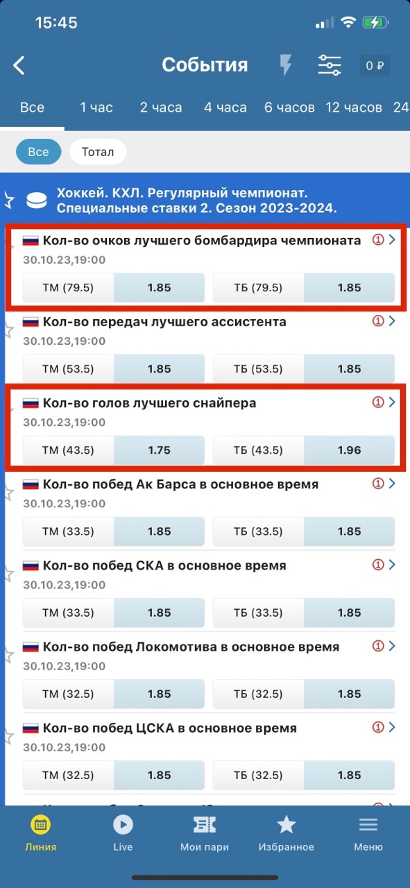 Реалистичные долгосроки букмекеров