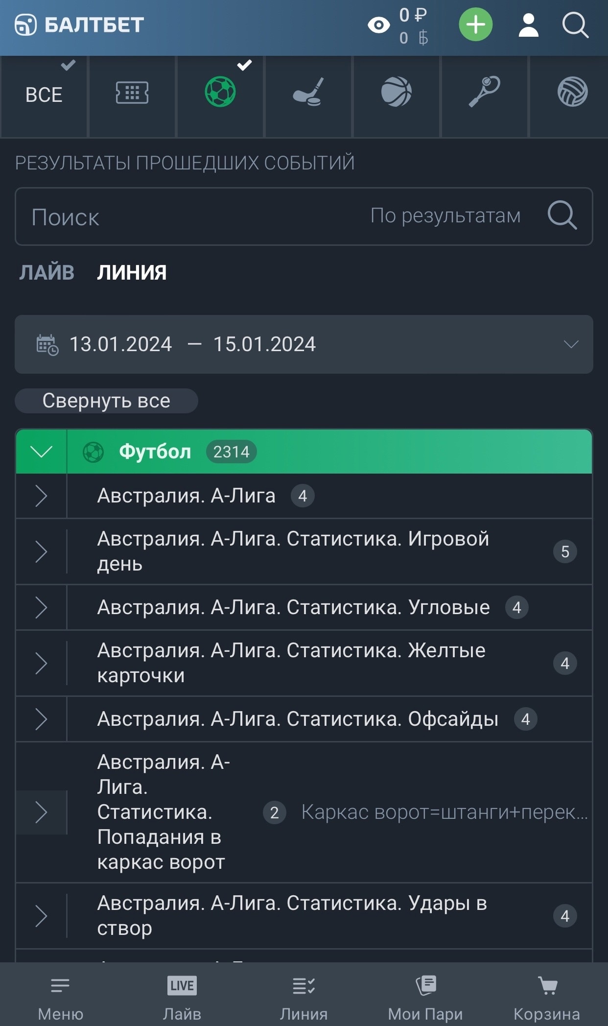 Раздел «Результаты»