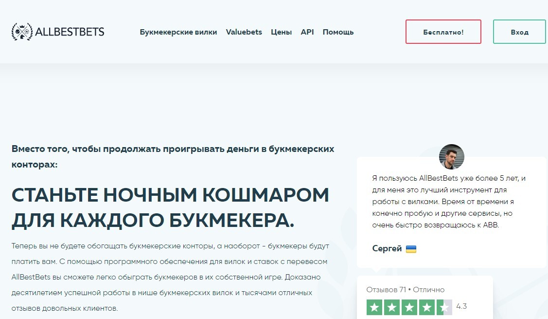 Главная страница Олбестбетс