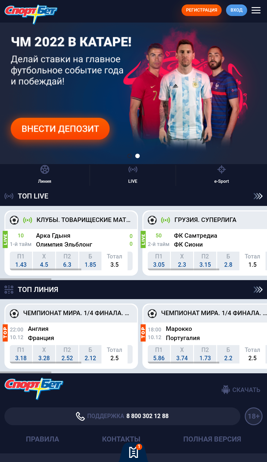 Сайт SportBet