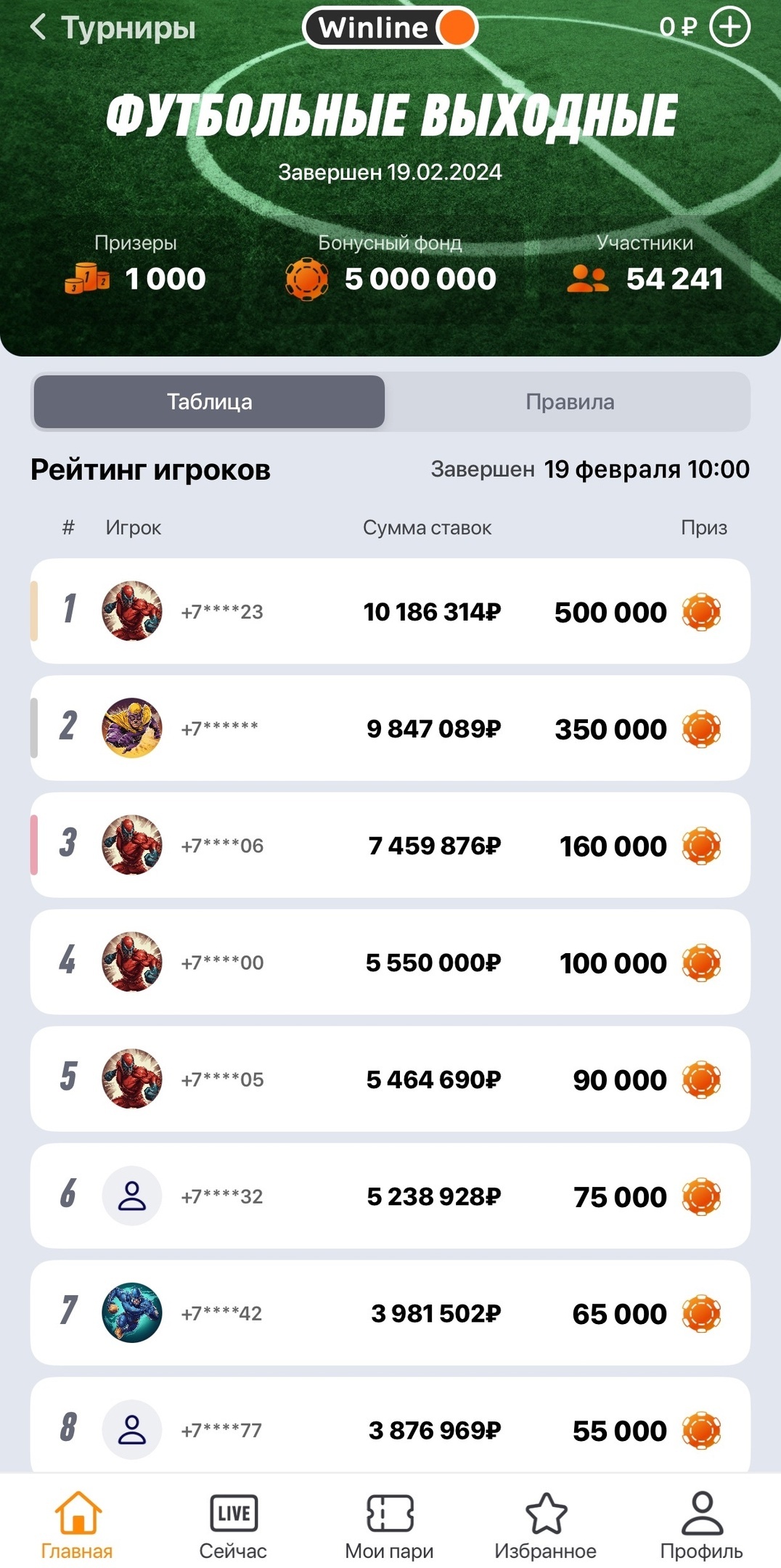 Турнир BetRace